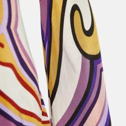 Pre Owned Missoni Multicolor Printed Jersey Long Sleeve Top L