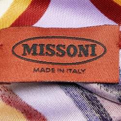 Pre Owned Missoni Multicolor Printed Jersey Long Sleeve Top L