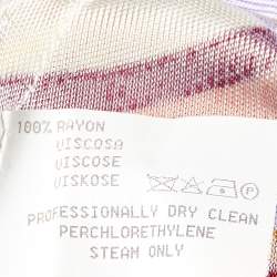 Pre Owned Missoni Multicolor Printed Jersey Long Sleeve Top L