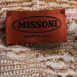 Pre Owned Missoni Multicolor Pattern Wool Knitted Crewneck Sweater S