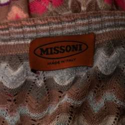 Missoni Multicolor Wool Knit Button Front Cardigan M