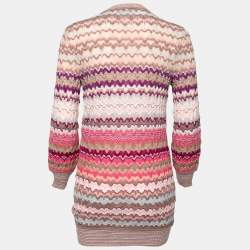 Missoni Multicolor Wool Knit Button Front Cardigan M