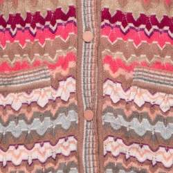 Missoni Multicolor Wool Knit Button Front Cardigan M