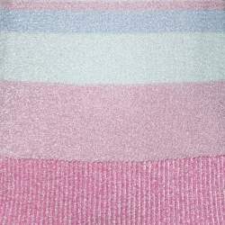 Pre Owned Missoni Multicolor Striped Lurex Knit Tank Top M