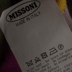 Pre Owned Missoni Multicolor Striped Knit Round Neck Top S