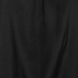 Pre Owned Missoni Black Silk Patterned Ribbed Collar Sleeveless Top S