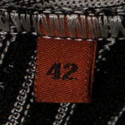 Pre Owned Missoni Black Lurex Knit Pleated Detail Open Front Shrug M