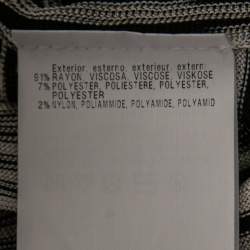 Pre Owned Missoni Black Lurex Knit Pleated Detail Open Front Shrug M