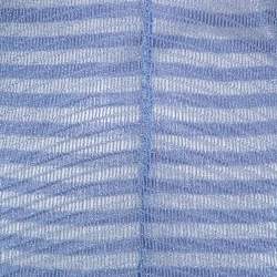 Pre Owned Missoni Blue Striped Knit Kaftan Jumpsuit S