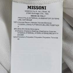 Missoni Multicolor Chevron Patterned Knit Mini Dress S