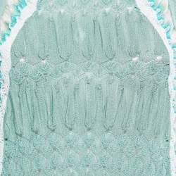 Pre Owned Missoni Green Perforated Knit Sleeveless Top M