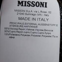 Pre Owned Missoni Multicolor Lurex Knit Sequin Detail Maxi Dress L