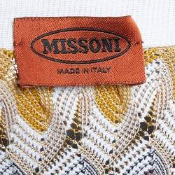 Pre Owned Missoni Multicolor Cotton Patterned Knit Oversized Top M