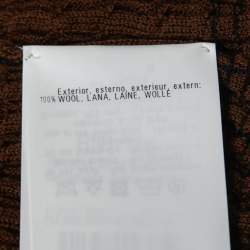 Pre Owned Missoni Cream/Blue Ombre Wool Knitted Top S