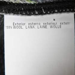 Pre Owned Missoni Black Patterned Wool High Neck Open Back Sweater M