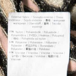 Pre Owned Missoni Multicolor Patterned Lurex Knit Maxi Dress & Cardigan Set M