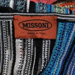 مملوكة مسبقًا Missoni Multicolor Striped Patterned Knit Sleeveless Top M