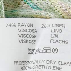 Pre Owned Missoni Multicolor Knit Sleeveless Tank Top L