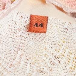 Pre Owned Missoni Multicolor Patterned Knit V-Neck Sleeveless Maxi Dress M