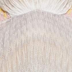 Pre Owned Missoni Multicolor Patterned Knit V-Neck Sleeveless Maxi Dress M