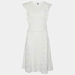 Pre Owned M Missoni White Cotton Knit Sleeveless Mini Dress M