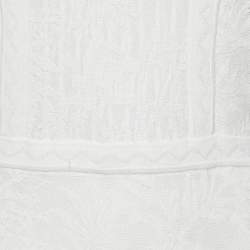 Pre Owned M Missoni White Cotton Knit Sleeveless Mini Dress M