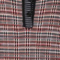 Pre Owned Missoni Red Patterned Wool Knit Mini Dress & Cardigan Set M