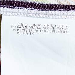 Pre Owned Missoni Multicolor Striped Knit Sleeveless Midi Dress S