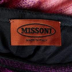 Pre Owned Missoni Multicolor Patterned Knit Sleeveless Shift Dress M