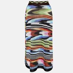 Missoni Multicolor Patterned Knit Maxi Skirt S