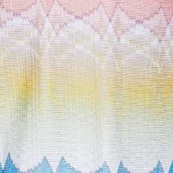 Pre Owned Missoni Multicolor Patterned Knit Long Sleeve Top XL