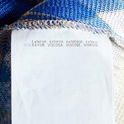 Pre Owned Missoni Multicolor Patterned Knit Long Sleeve Top XL