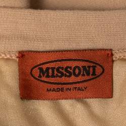 Pre Owned Missoni Multicolor Patterned Knit Mini Skirt S