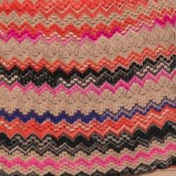 Pre Owned Missoni Multicolor Patterned Knit Mini Skirt S