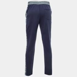 Pre Owned Missoni Navy Blue Cotton Drawstring Lounge Pants M