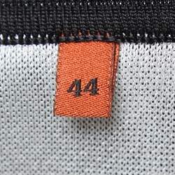 Missoni White/ Black Abstract Pattern Knit Wide Leg Pants M