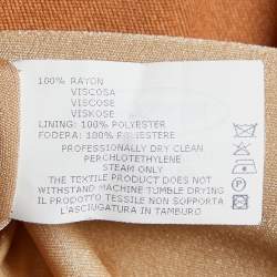 Pre Owned Missoni Light Brown Knit Parallel Pants M