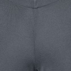 Pre Owned Missoni Grey Knit Straight Leg Pants M