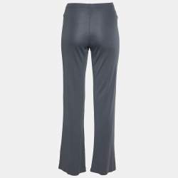 Pre Owned Missoni Grey Knit Straight Leg Pants M