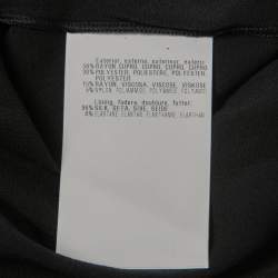 Pre Owned Missoni Multicolor Striped Lurex Knit One Shoulder Maxi Dress S