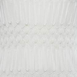 Pre Owned Missoni White Silk & Knit Mini Dress S