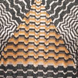 Pre Owned Missoni Multicolor Patterned Lurex Knit Mini Dress S