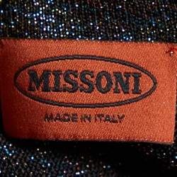 Pre Owned Missoni Multicolor Lurex Knit Tank Top M