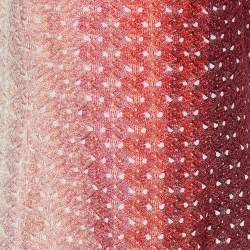 Pre Owned Missoni Ombre Red Lurex Knit Sleeveless Shift Dress M