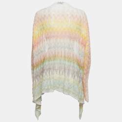 Missoni Multicolor Patterned Knit Open Front Cardigan M