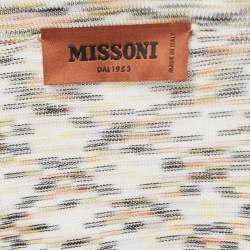Missoni Multicolor Patterned Knit Buttoned Cardigan L