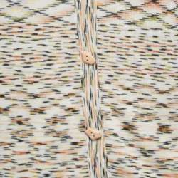 Missoni Multicolor Patterned Knit Buttoned Cardigan L