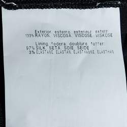 Pre Owned Missoni Multicolor Patterned Knit Paneled Midi Skirt M