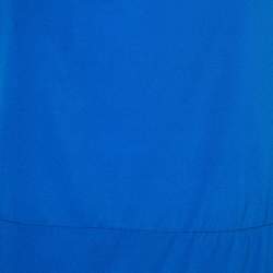 Missoni Blue Silk V-Neck Sleeveless Top S
