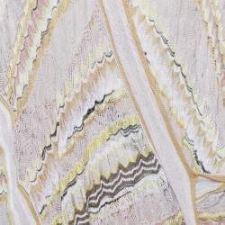 Pre Owned Missoni Multicolor Patterned Knit Wrap Effect Top S